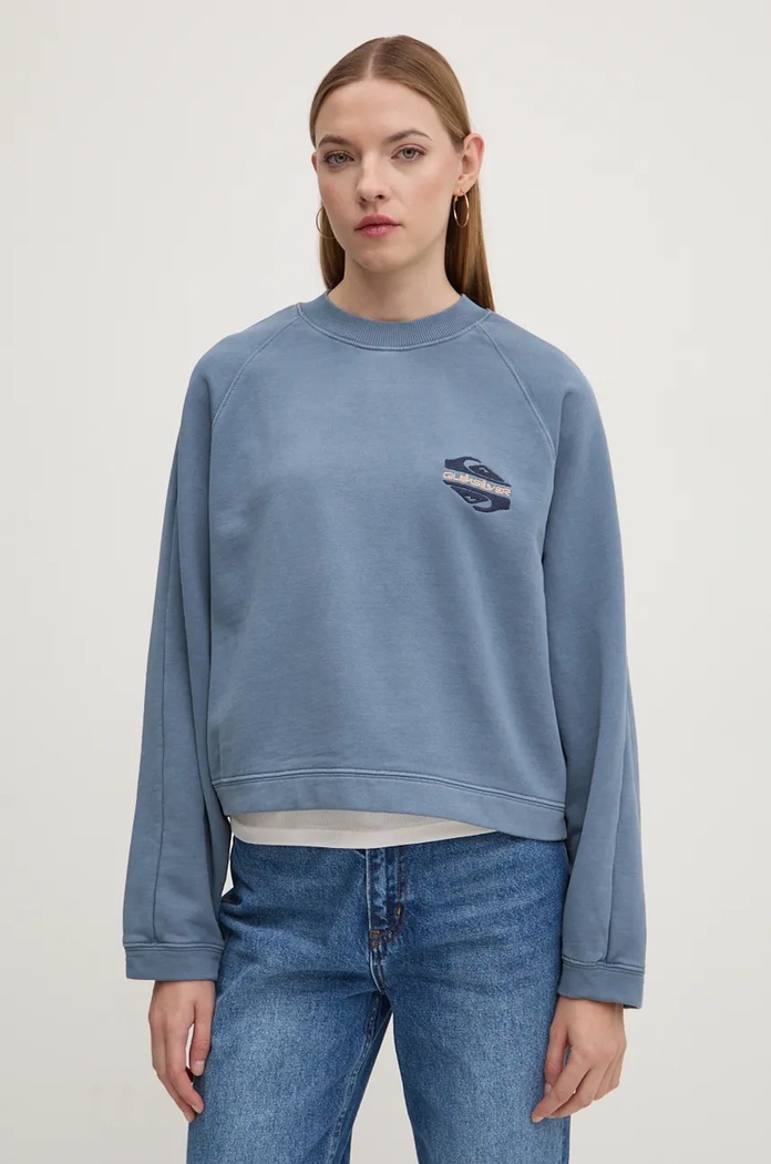 Quiksilver bluza Block Screen aplikacja niebieski EQYFT04993