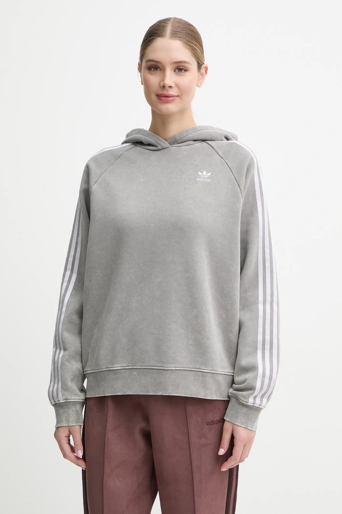 adidas Originals bluza Wash Hoodie pozostałe szary IW3414
