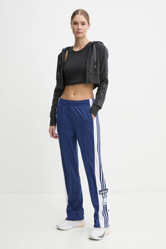 adidas Originals bluza Femme Galore Short Fulzip Hoodie JN3006 gri AW24