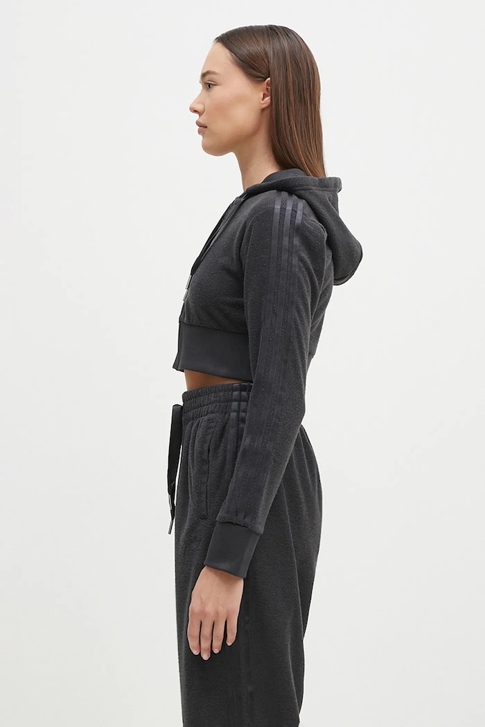 Μπλούζα adidas Originals Femme Galore Short Fulzip Hoodie JN3006 γκρί AW24