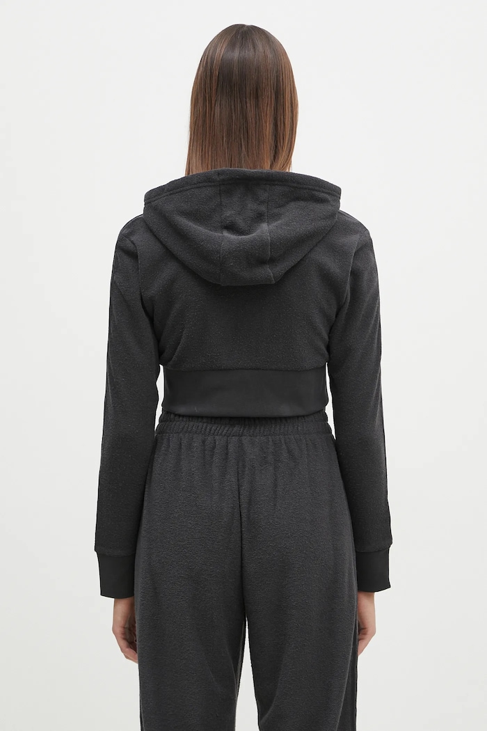 Ρούχα Μπλούζα adidas Originals Femme Galore Short Fulzip Hoodie JN3006 γκρί