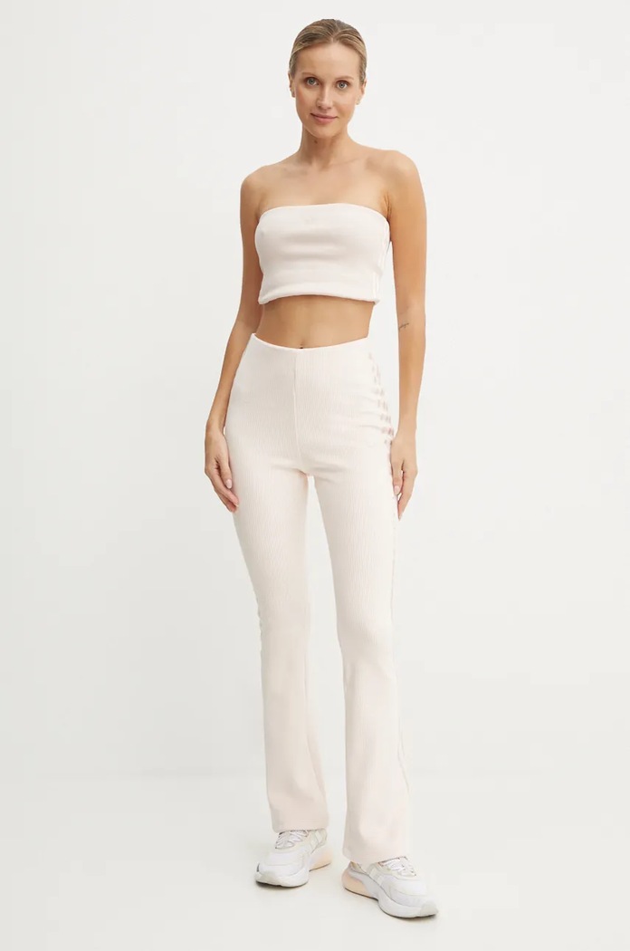 Top adidas Originals Femme Galore Rib Tube Top JN3025 μπεζ AW24