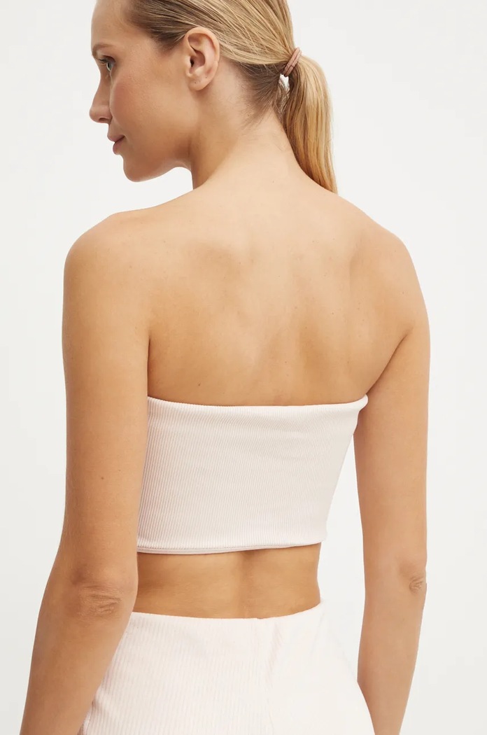 Ρούχα Top adidas Originals Femme Galore Rib Tube Top JN3025 μπεζ