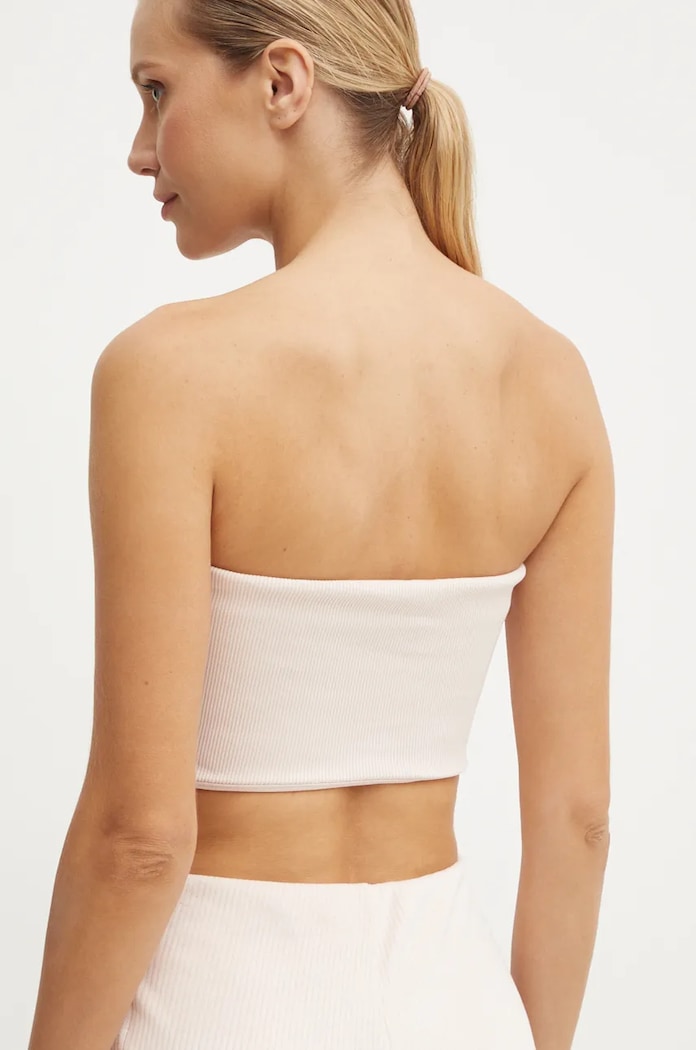 Ρούχα Top adidas Originals Femme Galore Rib Tube Top JN3025 μπεζ