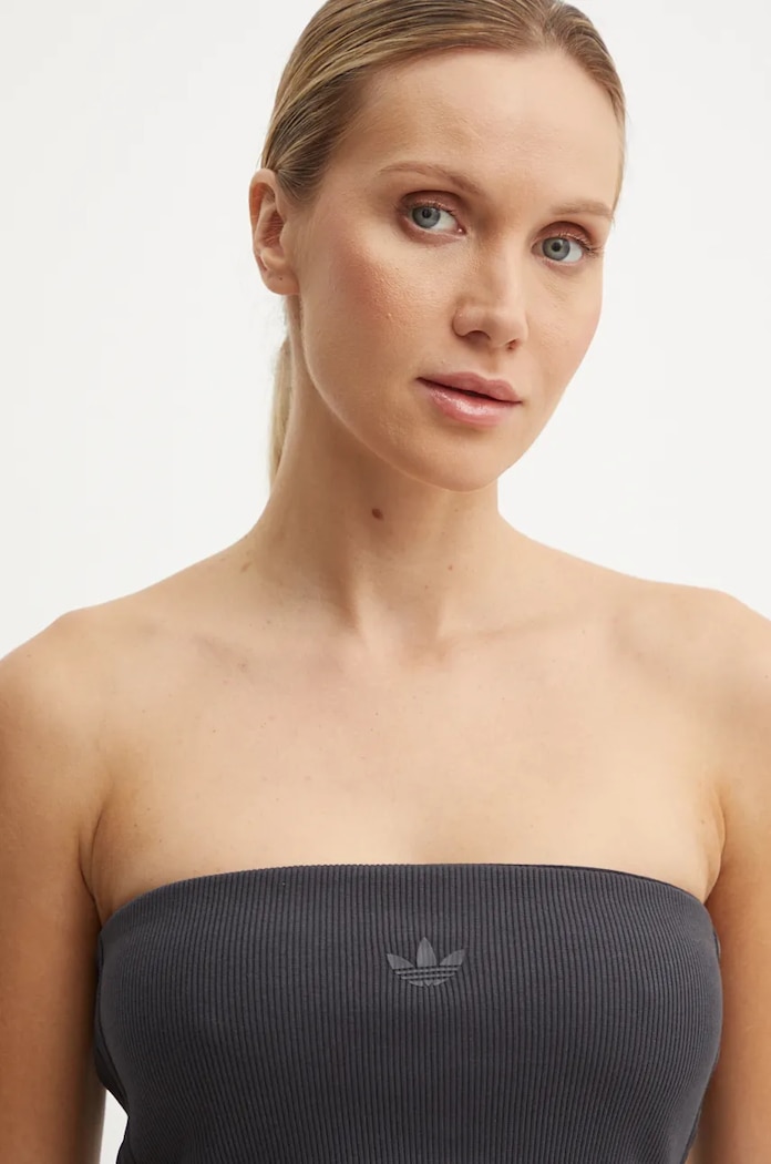 adidas Originals top Femme Galore Rib Tube Top nero JN3026
