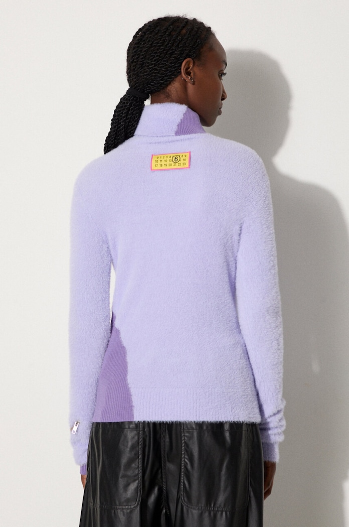 Clothing MM6 Maison Margiela wool blend jumper S62HA0088.M13073 violet