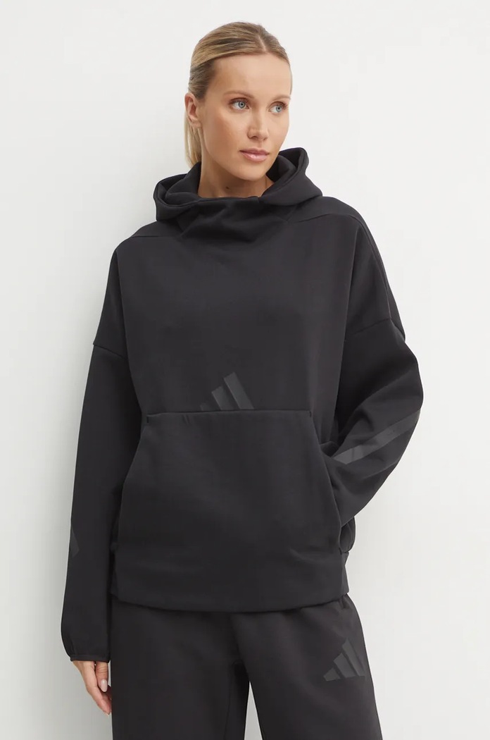 Mikina adidas ZNE s kapucí černá JE7860