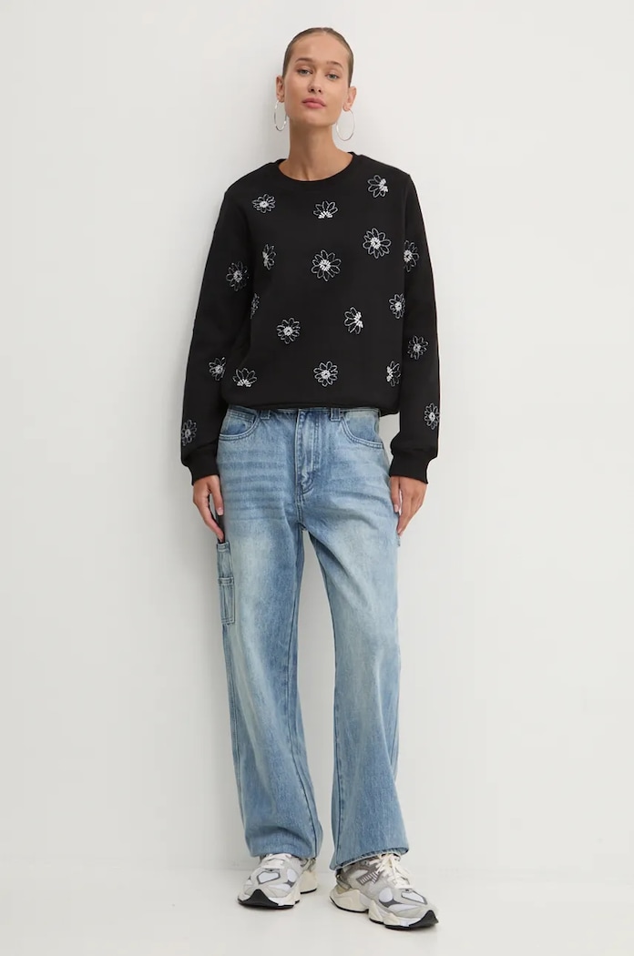 Desigual bluza JOYA 24WWSK32 czarny AW24