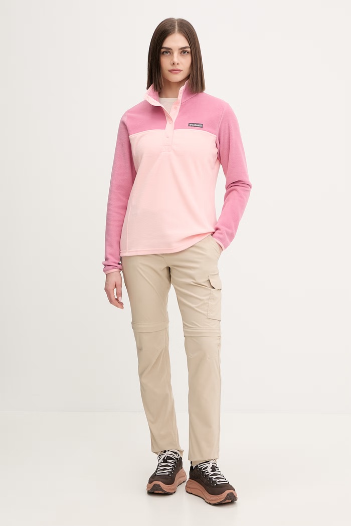 Športová mikina Columbia Benton Springs 2085651 ružová SS26