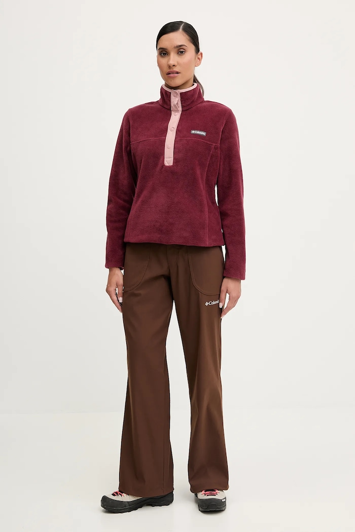Športová mikina Columbia Benton Springs 2085651 burgundské SS26