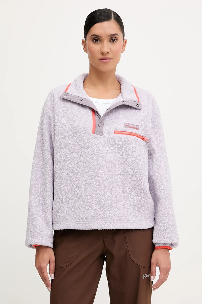 Columbia Bluza sportowa damska polarowa Helvetia fioletowy 2092231