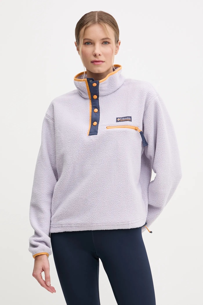 Columbia bluza sportowa Helvetia bez kaptura fioletowy 2092231