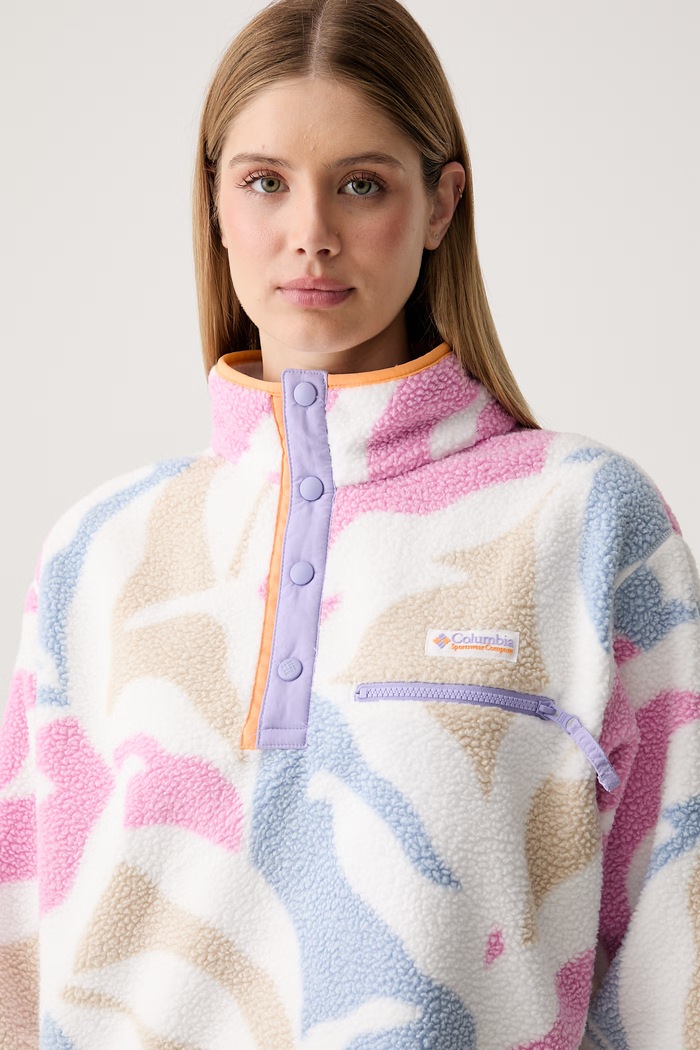 Columbia μπλούζα fleece Γυναικεία Helvetia λευκό 2098501