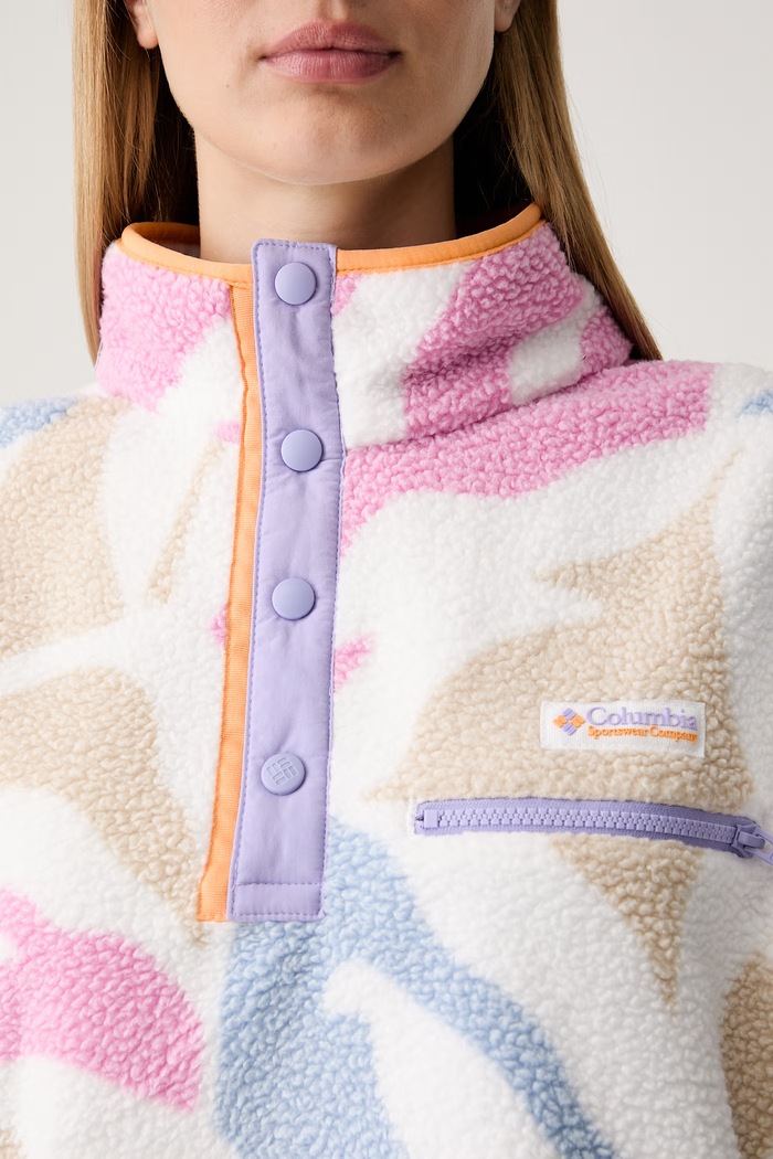 Columbia μπλούζα fleece Γυναικεία Helvetia 2098501 λευκό