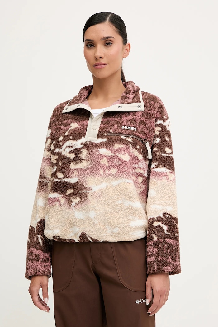 Columbia bluza polarowa damska Helvetia bez kaptura beżowy 2098501