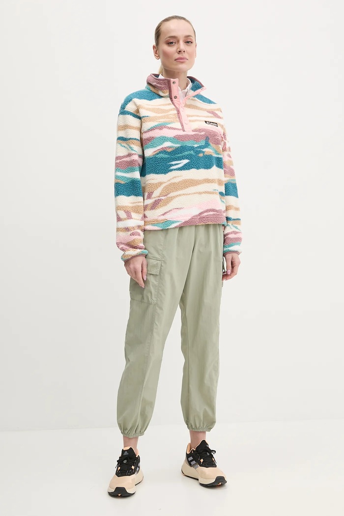 Columbia fleece mikina dámská Helvetia 2098501 tyrkysová SS26