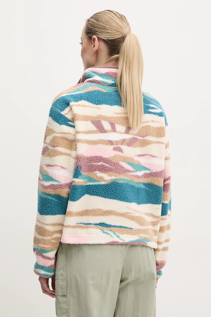 Oblečení Columbia fleece mikina dámská Helvetia 2098501 tyrkysová