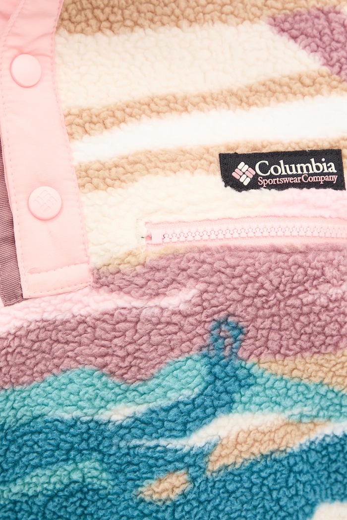 Columbia fleece mikina dámská Helvetia 2098501 tyrkysová