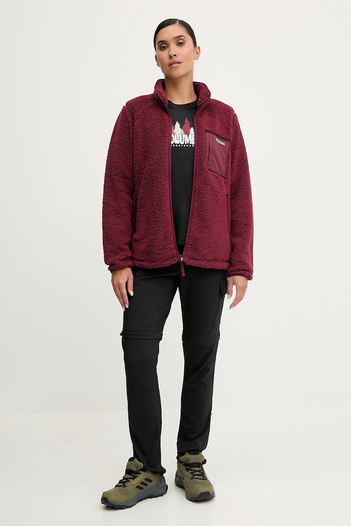 Sportovní mikina Columbia West Bend 2099271 burgundské AW25