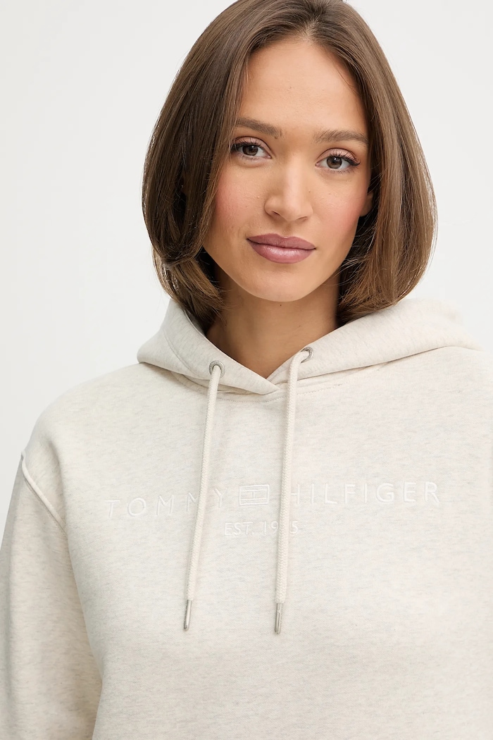 Îmbrăcăminte Tommy Hilfiger bluză WW0WW43598 bej