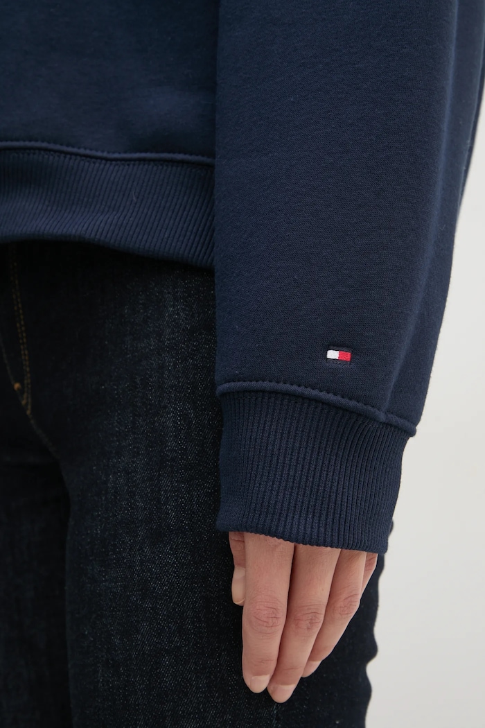 Mikina Tommy Hilfiger WW0WW43598 tmavomodrá