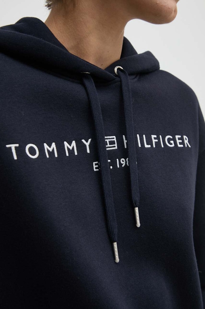 Μπλούζα Tommy Hilfiger WW0WW43598 σκούρο μπλε