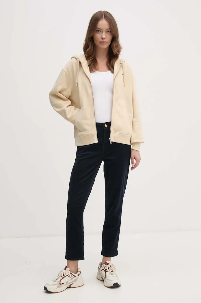 Mikina Tommy Hilfiger WW0WW44166 béžová NC24
