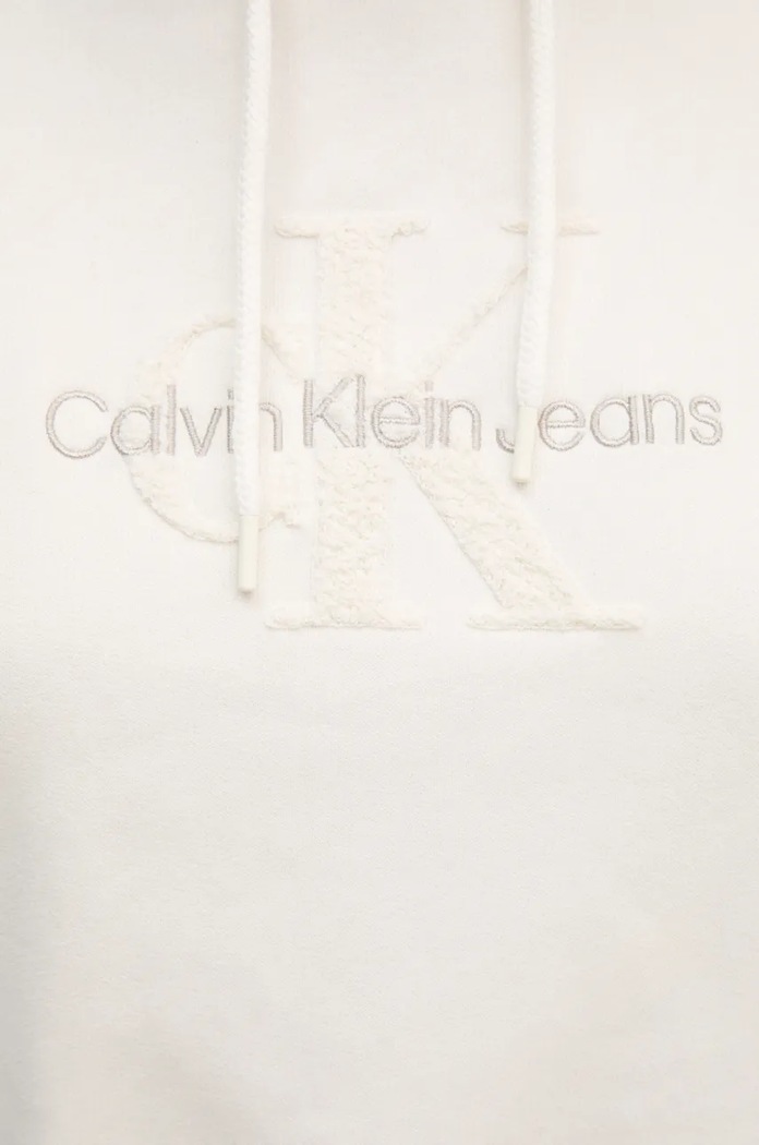 Βαμβακερή μπλούζα Calvin Klein Jeans J20J224170 μπεζ