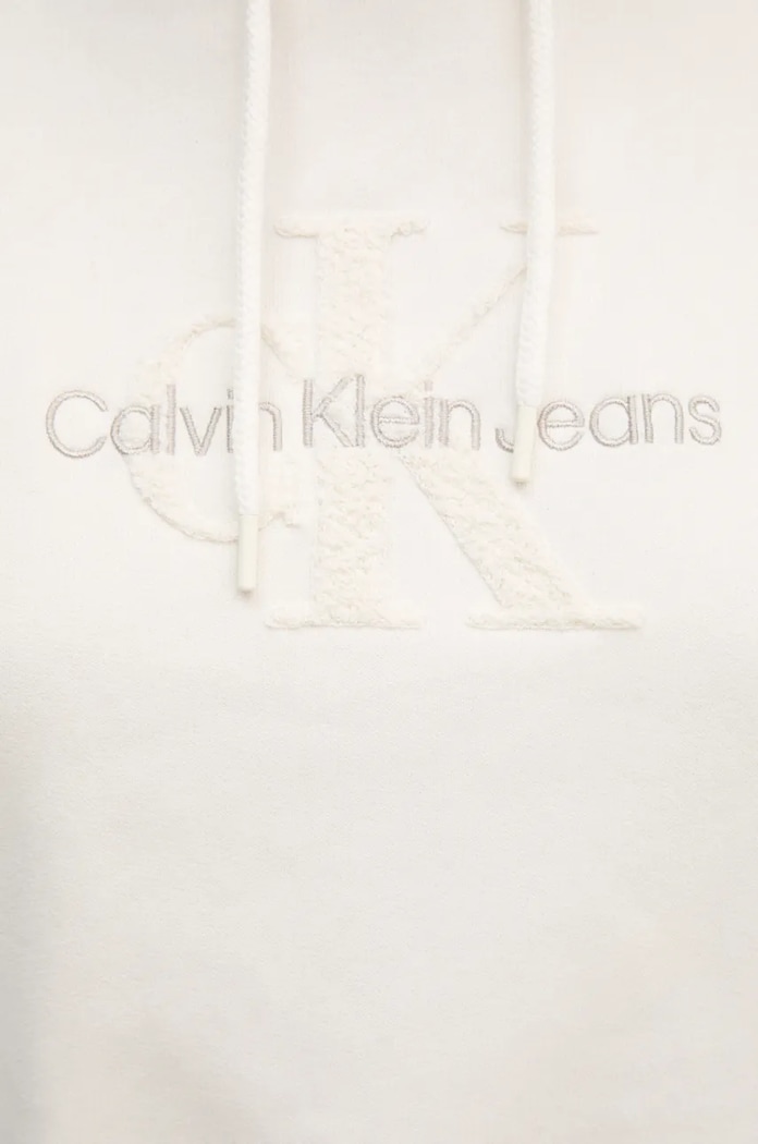 Βαμβακερή μπλούζα Calvin Klein Jeans J20J224170 μπεζ