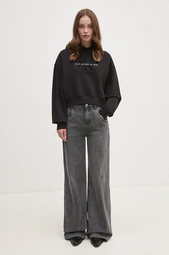 Calvin Klein Jeans Bluza bawełniana J20J224170 czarny NC24
