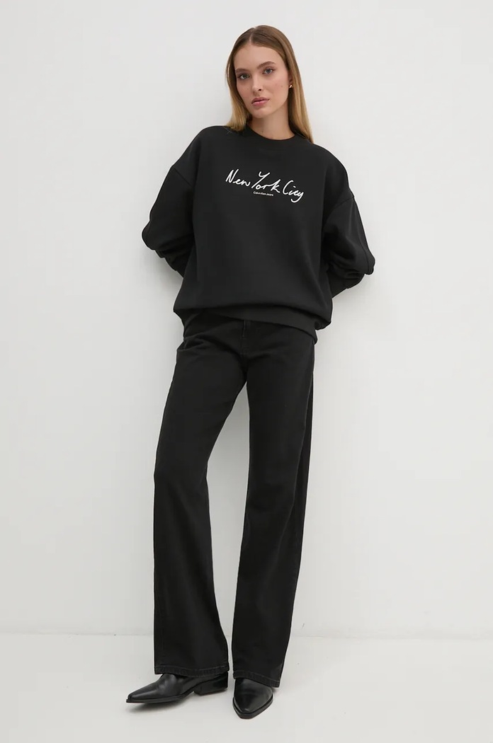 Mikina Calvin Klein Jeans J20J224442 černá AW24