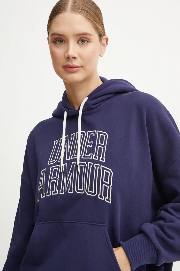 Mikina Under Armour Icon HWT Terry s kapucí námořnická modř 1386494