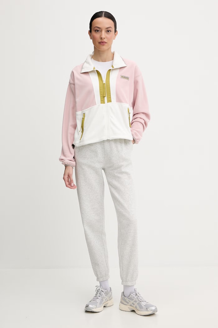 Fleecová mikina Columbia Backbowl II FZ Fleece 2092163 ružová SS26