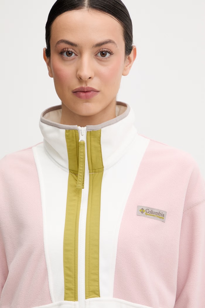 Fleecová mikina Columbia Backbowl II FZ Fleece ružová 2092163