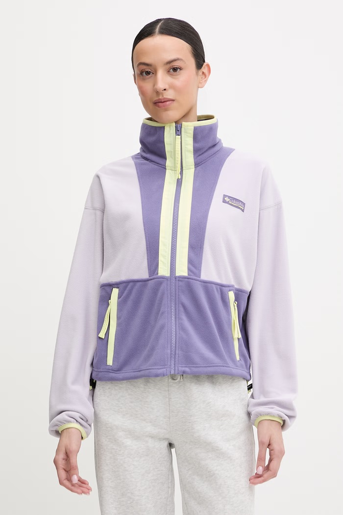 Fleecová mikina Columbia Backbowl II FZ Fleece outdoor fialová 2092163