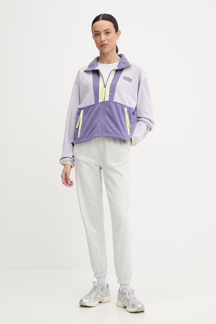 Fleecová mikina Columbia Backbowl II FZ Fleece 2092163 fialová SS26