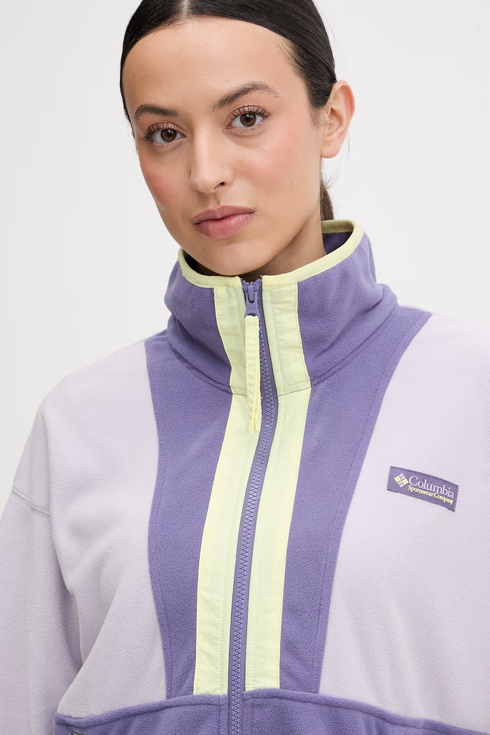 Fleecová mikina Columbia Backbowl II FZ Fleece fialová 2092163