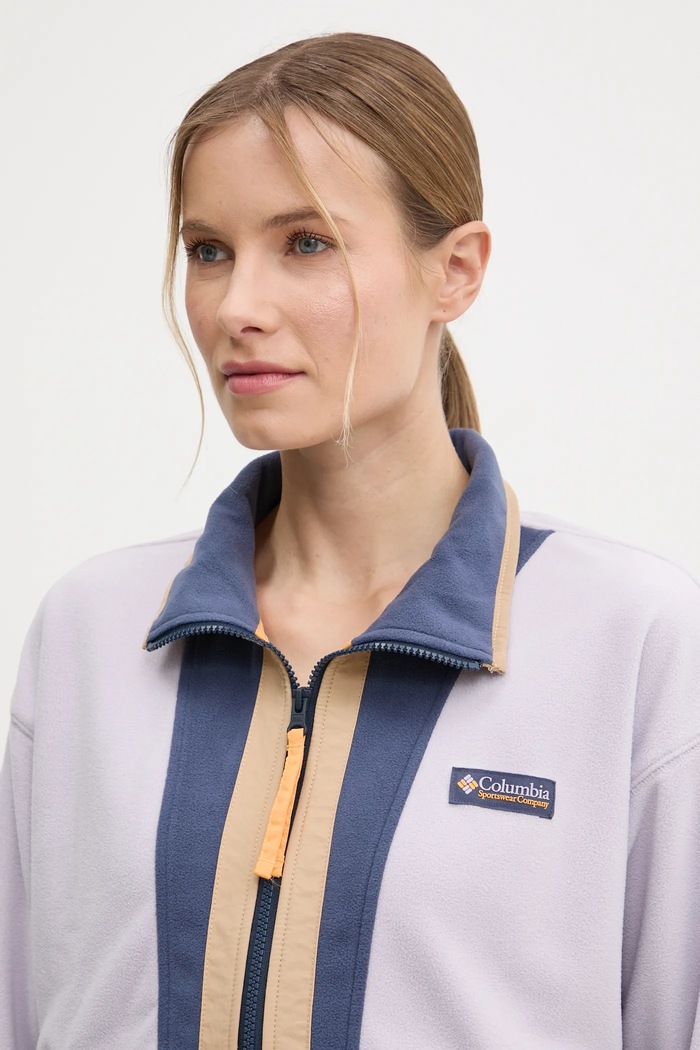 Columbia bluza polarowa Backbowl II FZ Fleece fioletowy 2092163