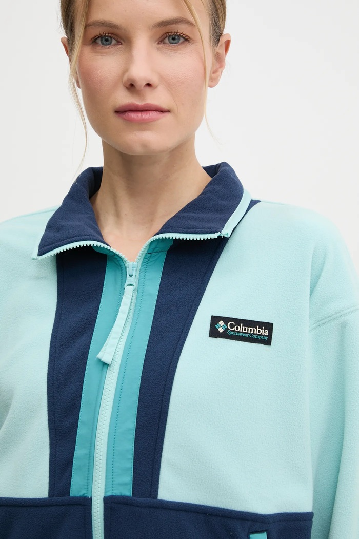 Φλις μπουφάν Columbia Backbowl II FZ Fleece τιρκουάζ 2092163