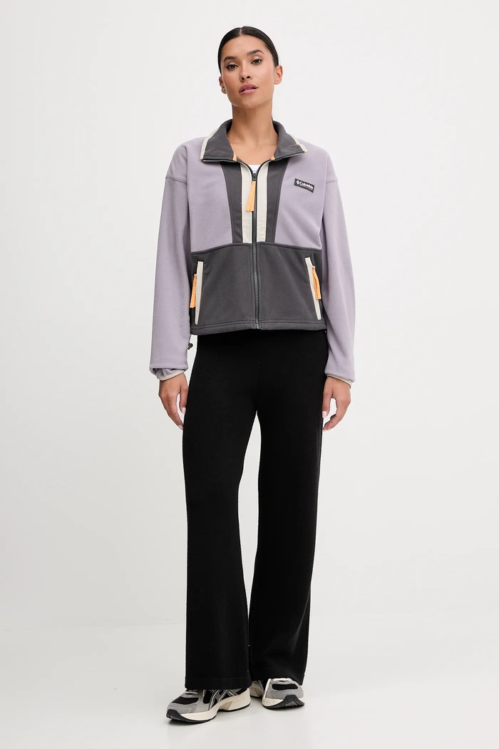 Fleecová mikina Columbia Backbowl II FZ Fleece 2092163 fialová SS26