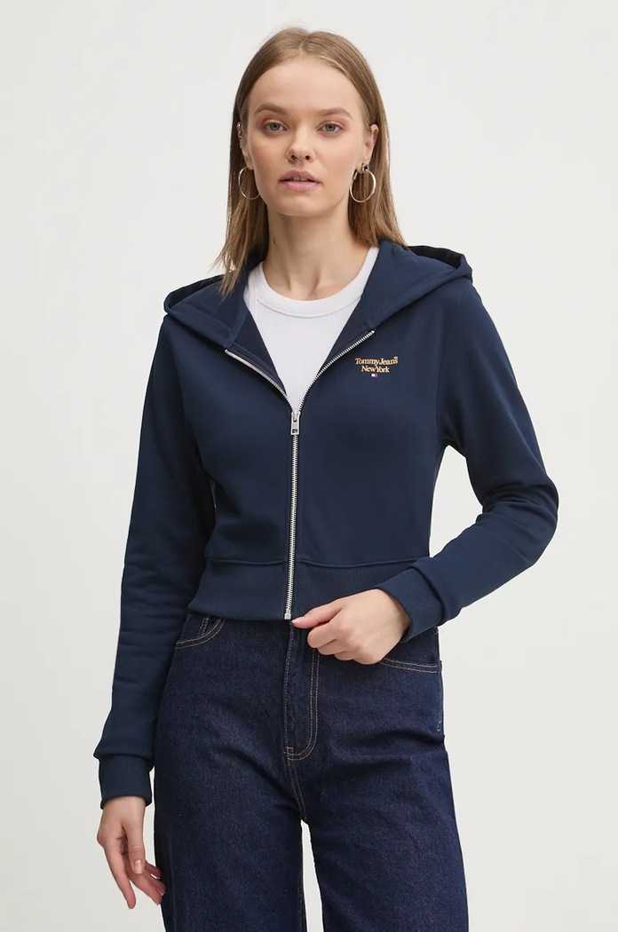 Mikina Tommy Jeans námořnická modř DW0DW18769