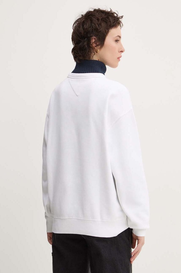 Oblečení Mikina Tommy Jeans DW0DW19824 bílá