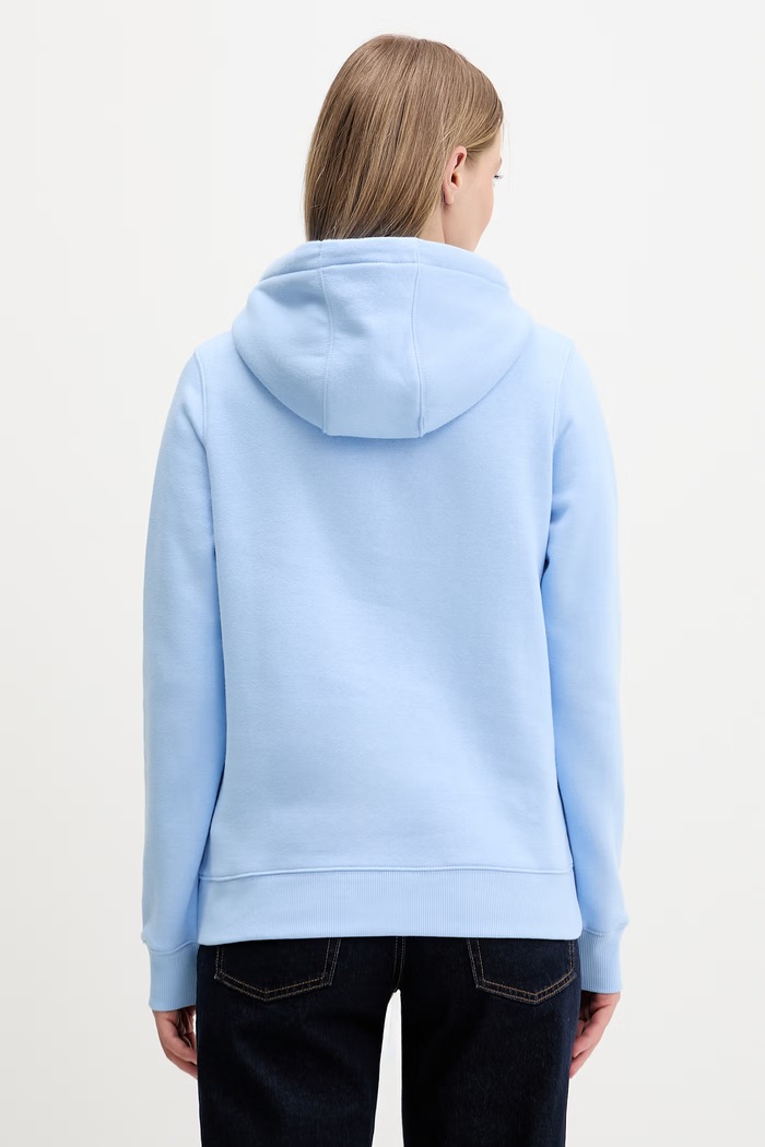 Oblečenie Tommy Jeans mikina dámska s bavlnou DW0DW19958 modrá