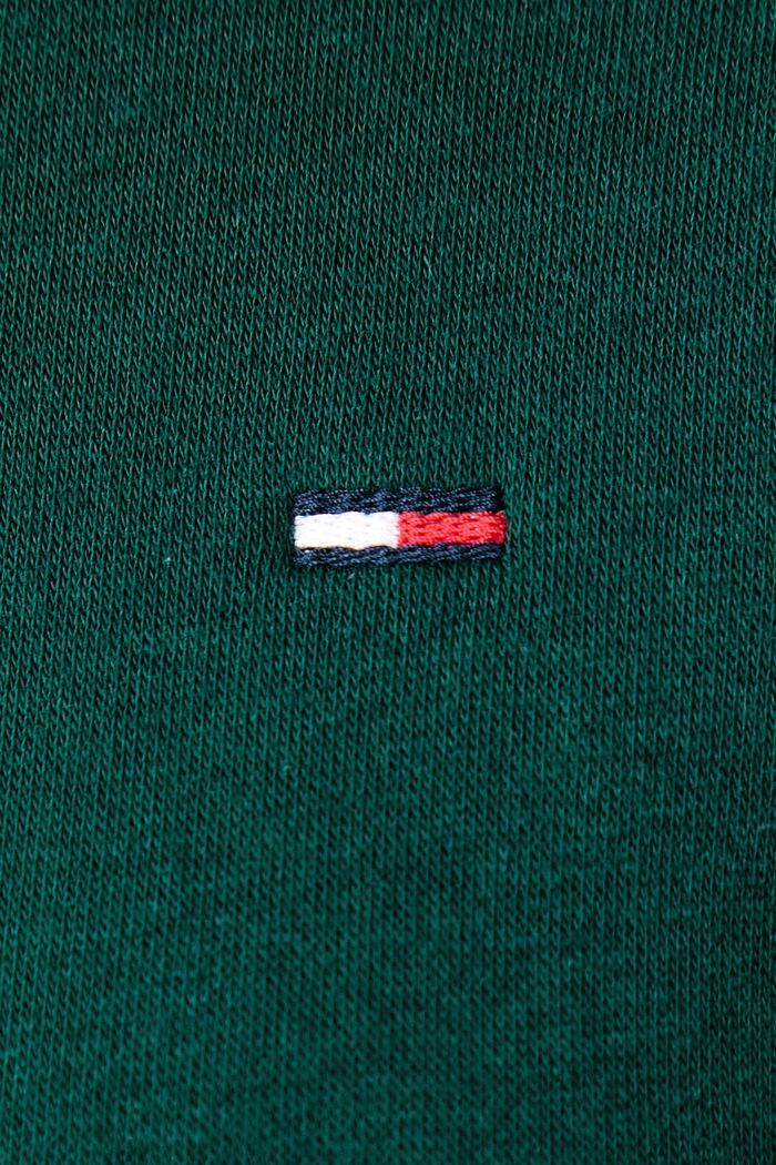 Bluza damska z bawełną Tommy Jeans zielony DW0DW19958