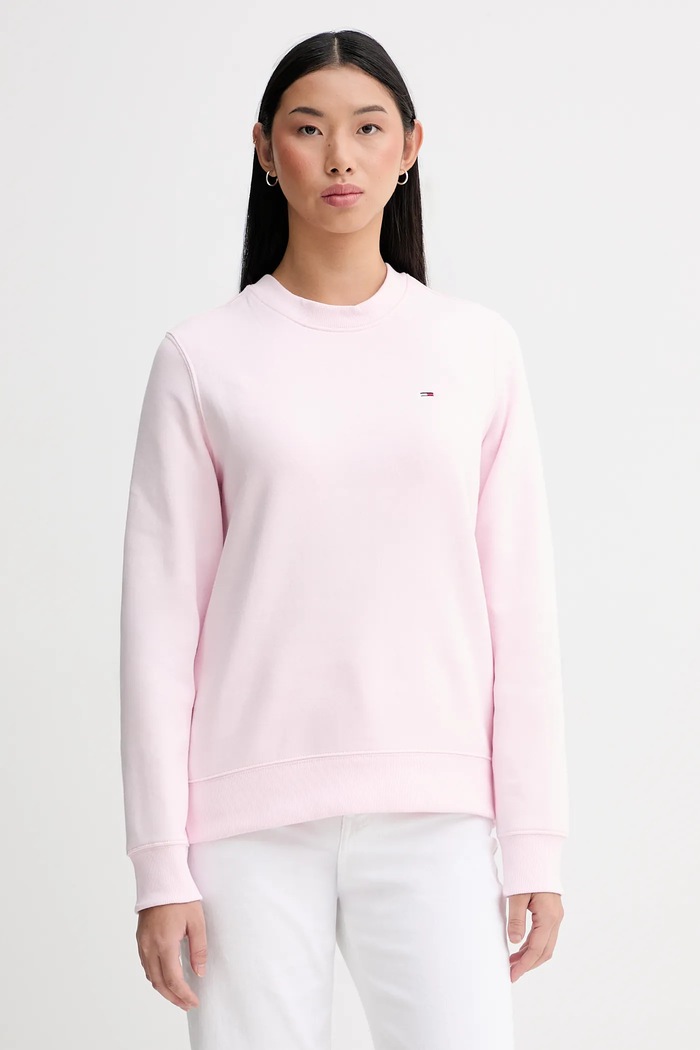 Tommy Jeans μπλούζα Γυναικεία με βαμβάκι ροζ DW0DW19959