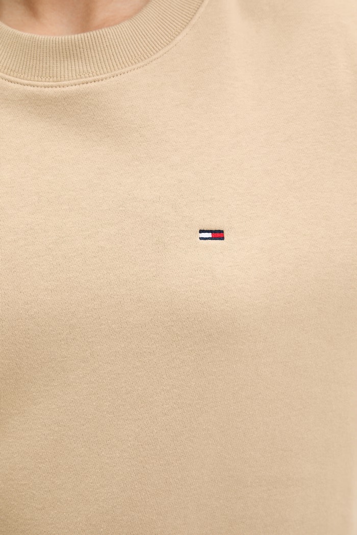 Tommy Jeans hanorac pentru femei, cu bumbac DW0DW19959 bej