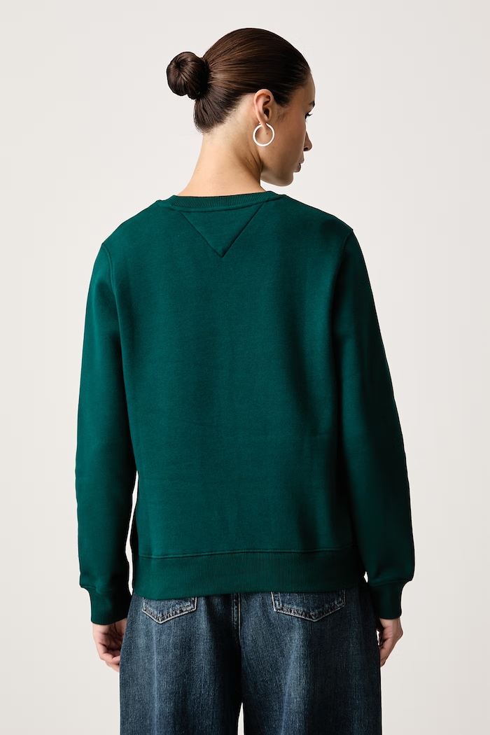 Oblečenie Tommy Jeans Mikina dámska s bavlnou DW0DW19959 zelená