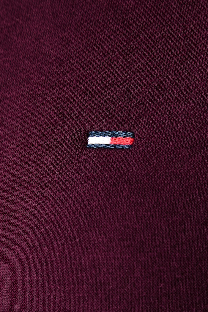 Bluza damska z bawełną Tommy Jeans bordowy DW0DW19959