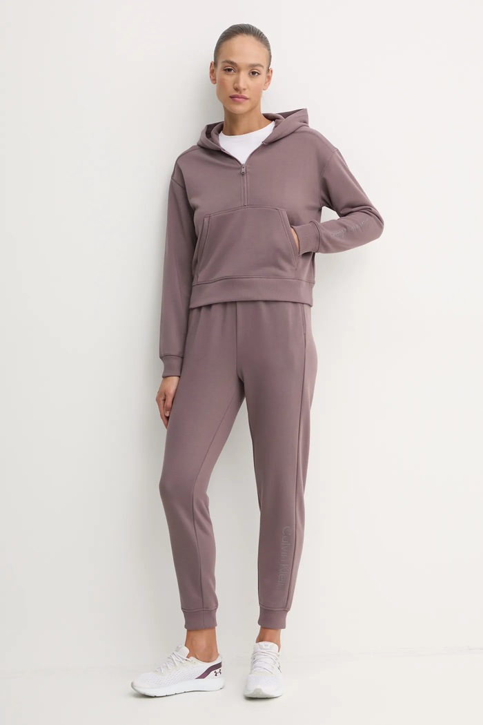 Pulover za vadbo Calvin Klein Performance 00GWF4W303 vijolična AW24