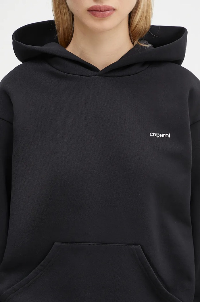 Mikina Coperni Logo Hoodie černá COPJS15523